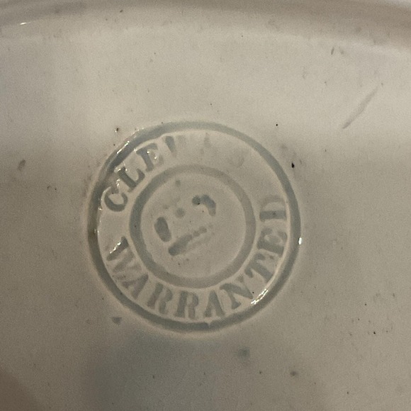 Victorian Childs Blue Transferware Tea Set 7 Plates Creamer Clew Warranted - Picture 4 of 4